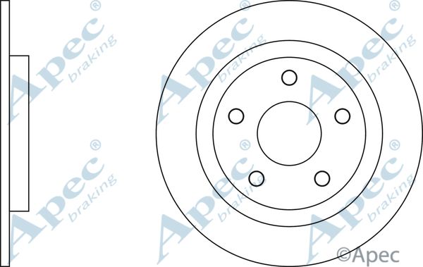 APEC BRAKING Jarrulevy DSK2687